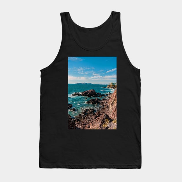 Coastline, Mazatlan, Mexico Tank Top by bulljup